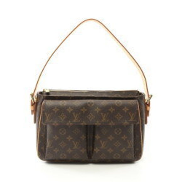 Louis Vuitton Viva Cite GM Shoulder Bag Leather Monogram Brown - Picture 1 of 7